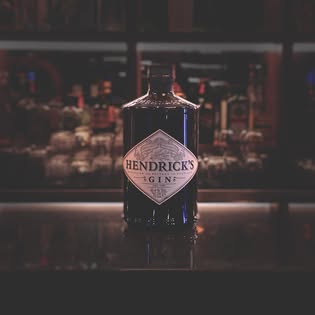 Gin selection at the bar